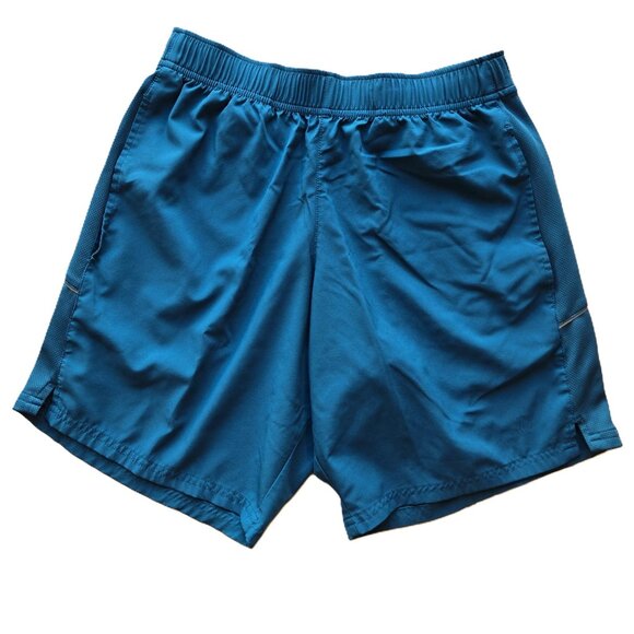 Balance Collection Teal Blue Athletic Workout Casual Shorts w/ Pockets Men's S - Picture 1 of 6